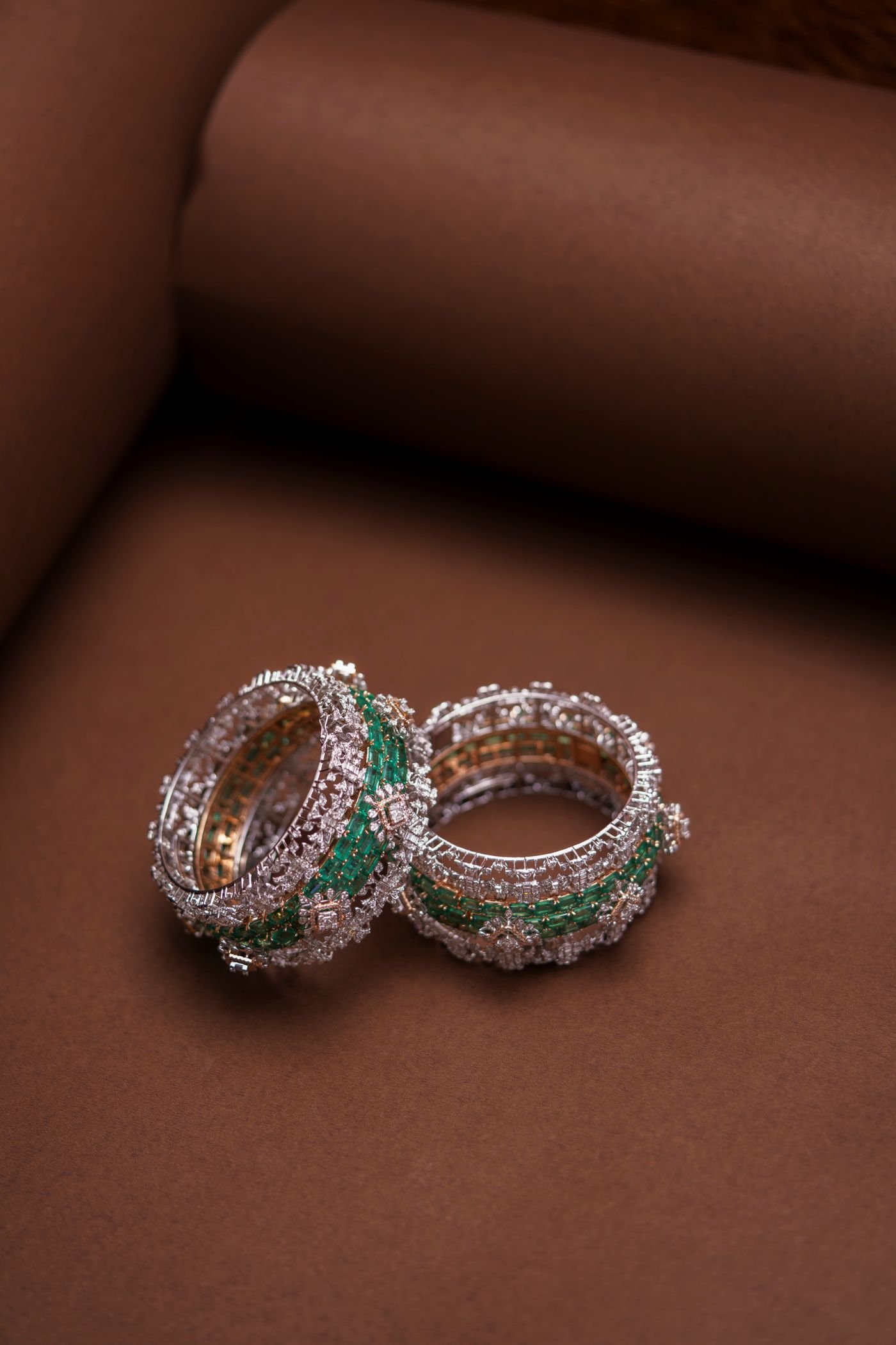 Antique Gold Filigree Bangles view 2