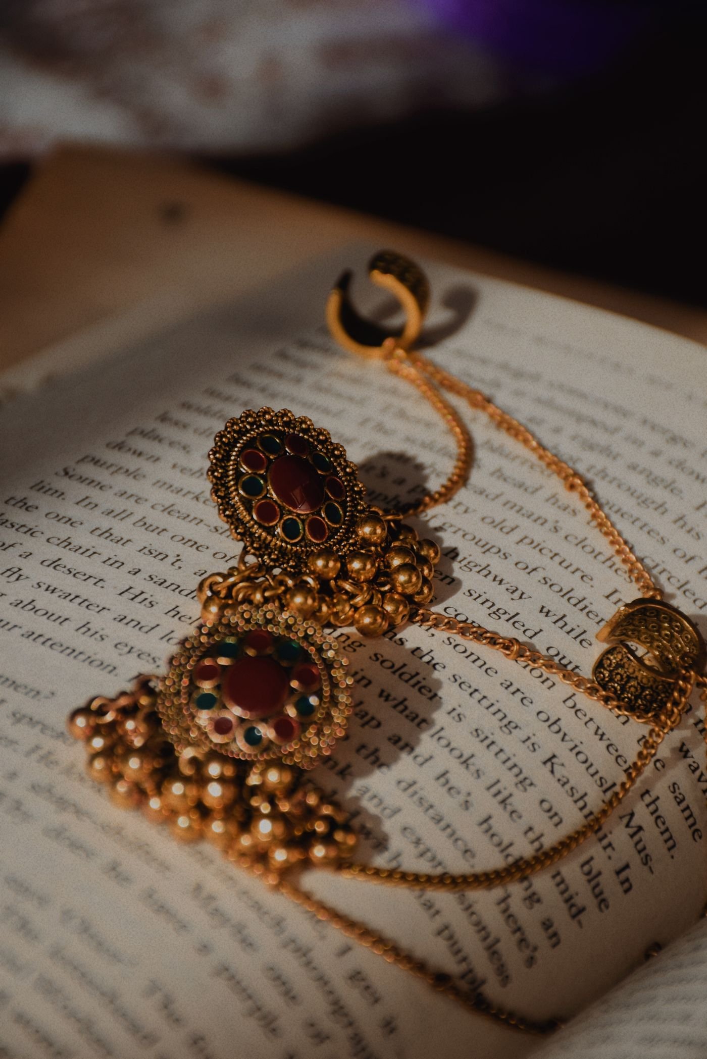 Ornate Gemstone Earrings
