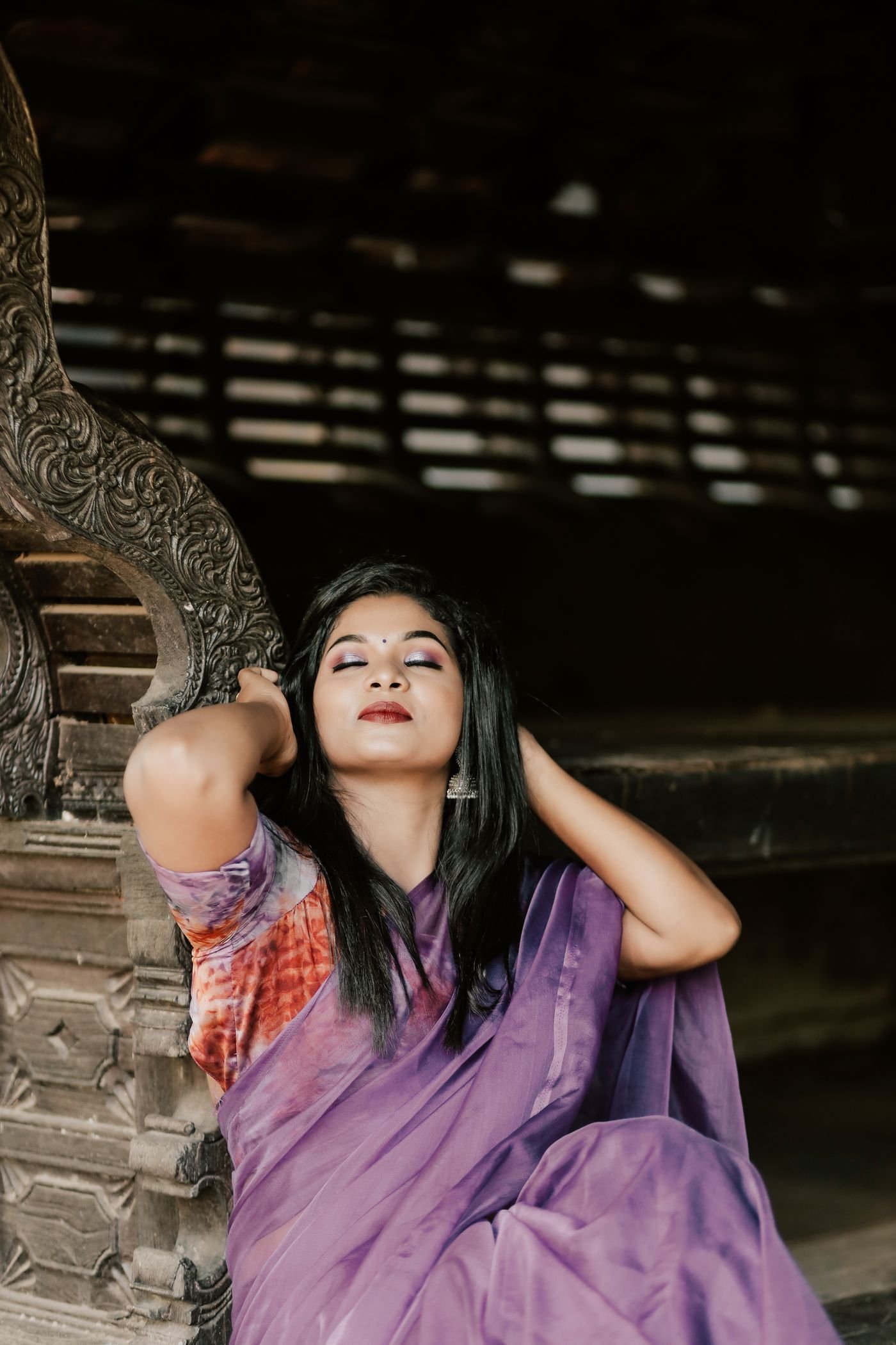 Screen Printed Georgette Saree